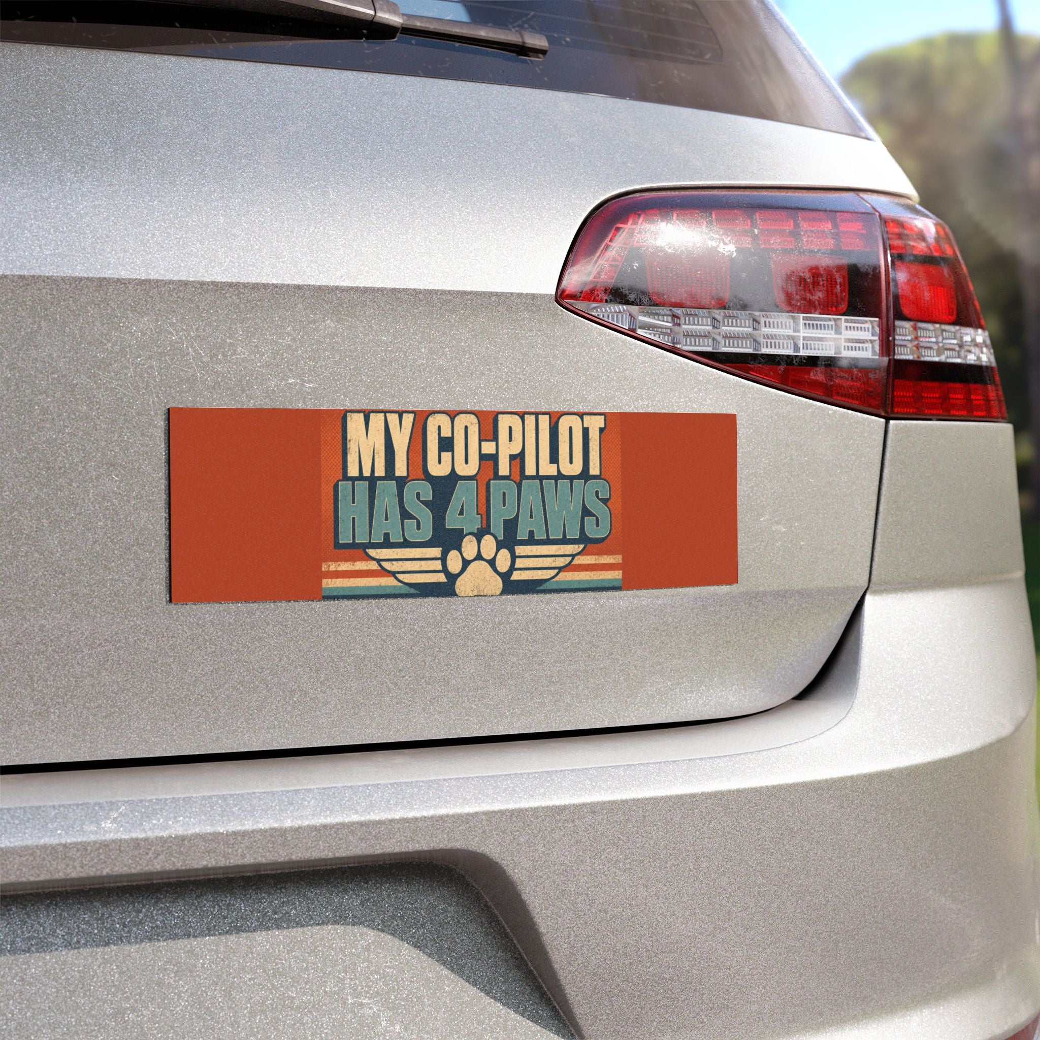 Pawsitively Fun Dog Lover Car Magnet 10x3 Inch