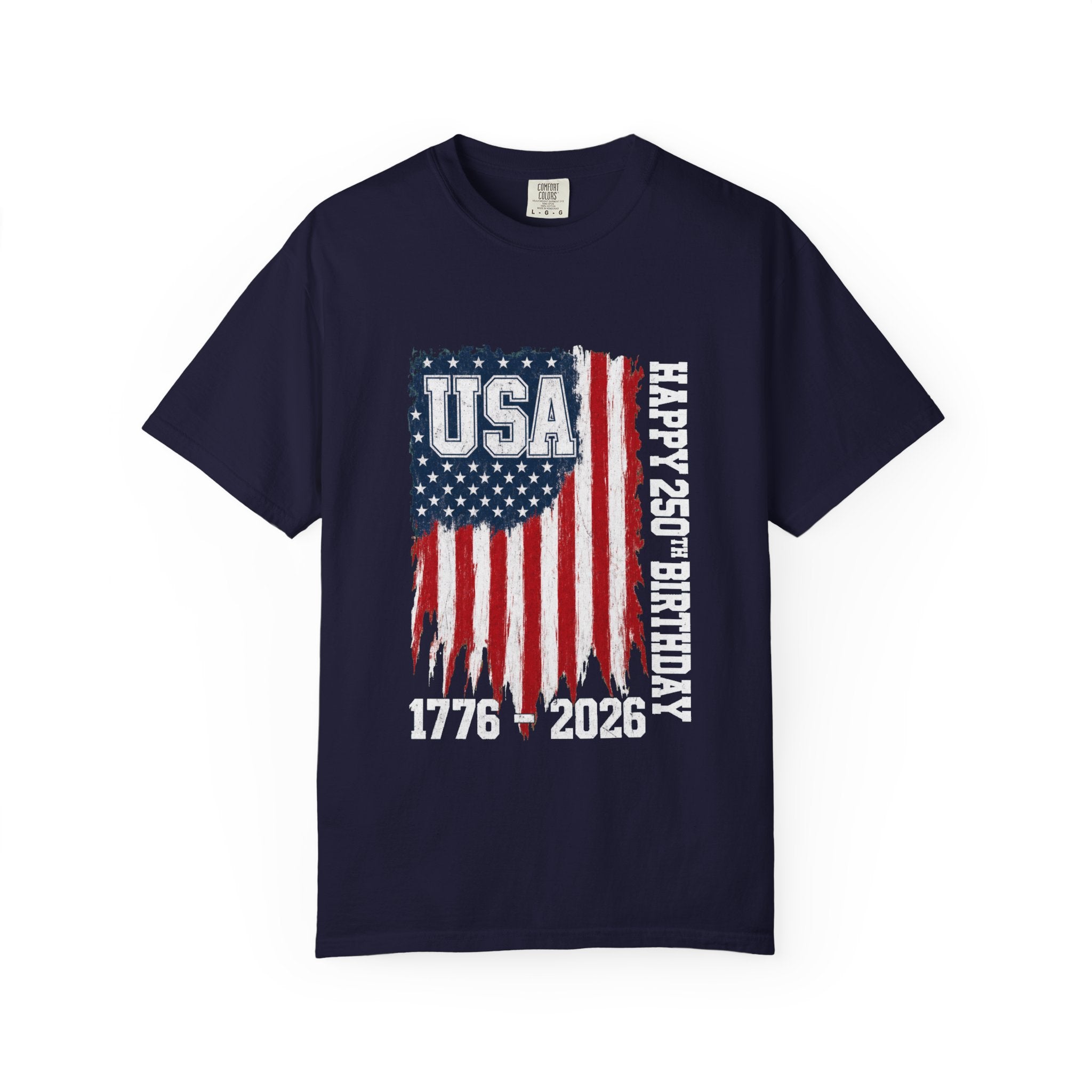 USA 250th Anniversary Distressed Flag Unisex T-Shirt