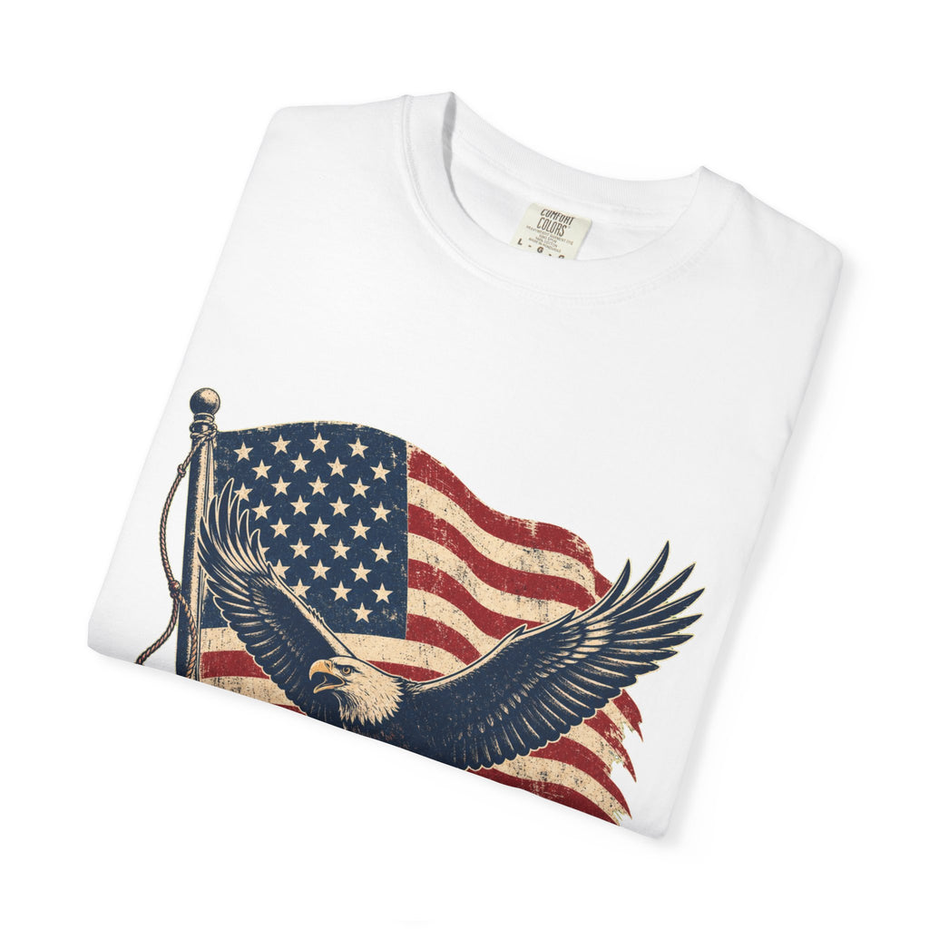 Vintage Distressed Bald Eagle Patriotic T-Shirt