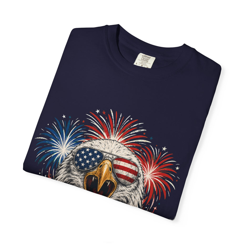 Patriotic Eagle 4th of July Unisex True Navy T-Shirt