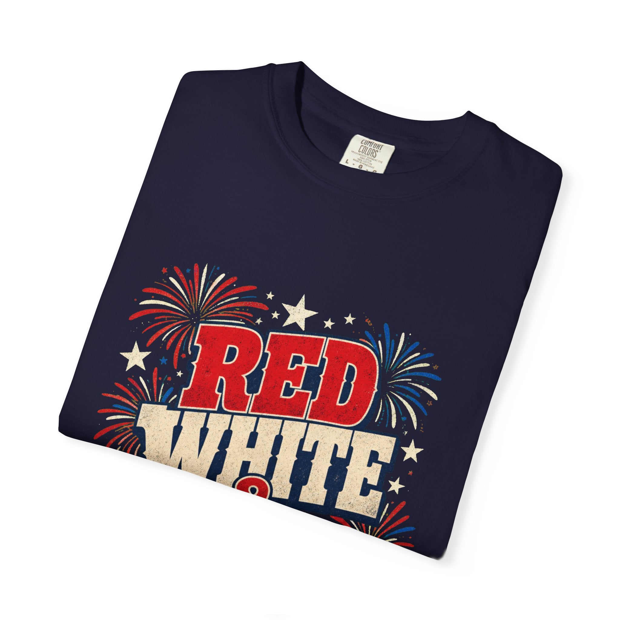 Red White and Boom 4th of July Fireworks T-Shirt