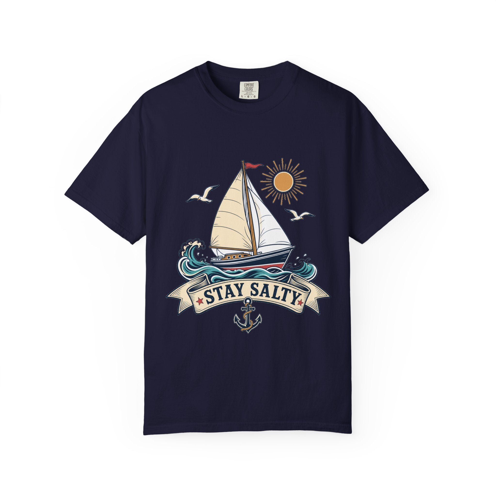 Vintage Nautical Sailboat Unisex Tee - Stay Salty