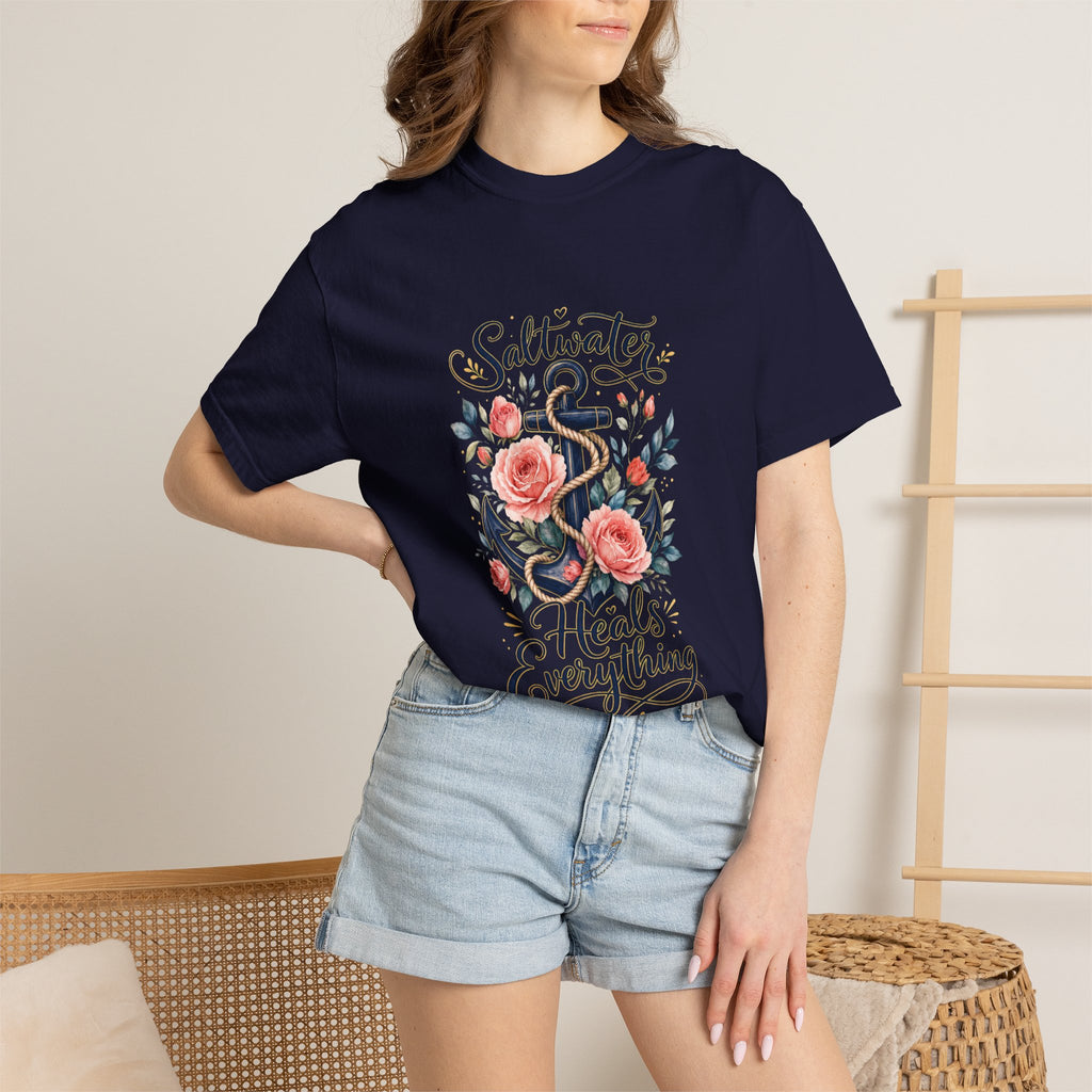 Saltwater Heals Everything Nautical Tee