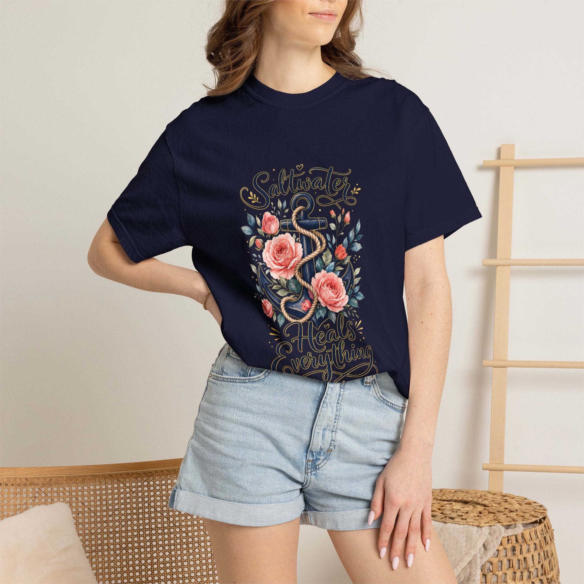 Saltwater Heals Everything Nautical Tee