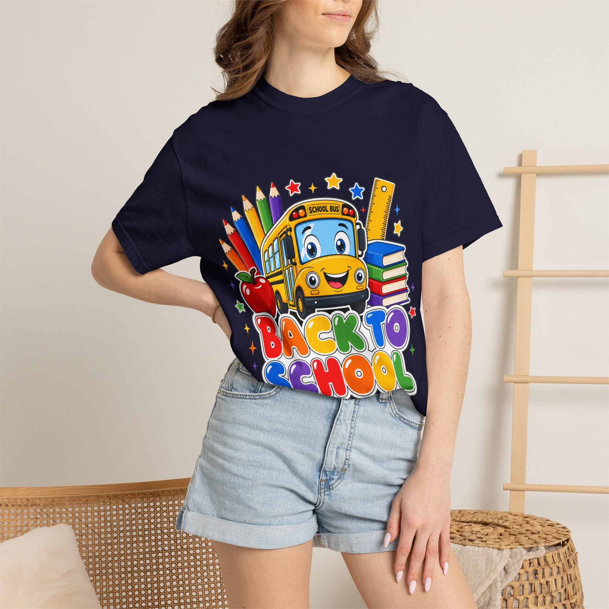 Cute Kids Back to School Navy T-Shirt