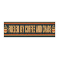 Fueled by Coffee & Chaos Retro Car Magnet