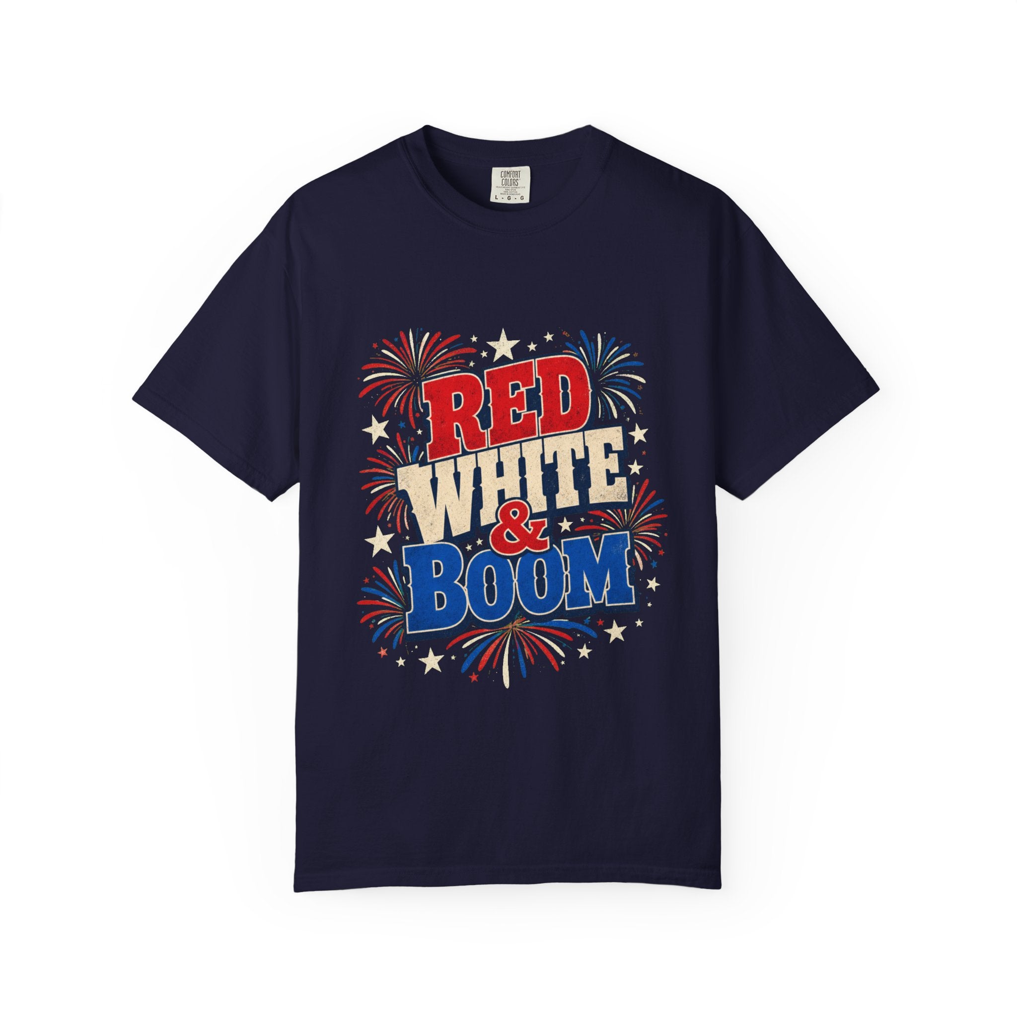 Red White and Boom 4th of July Fireworks T-Shirt