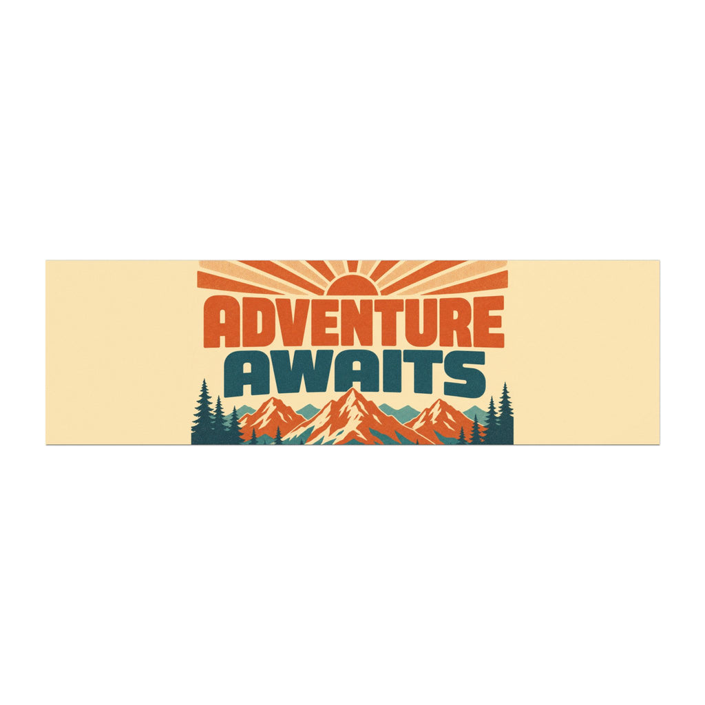 Retro Adventure Awaits Mountains Sunset Car Magnet